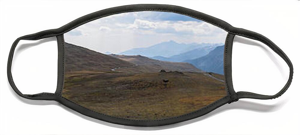 Mountain Face Mask featuring the photograph Trail Ridge Road Arctic Panorama by Nicole Lloyd