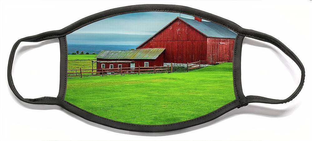 Rgb Face Mask featuring the photograph Tug Hill Farm by Roger Monahan