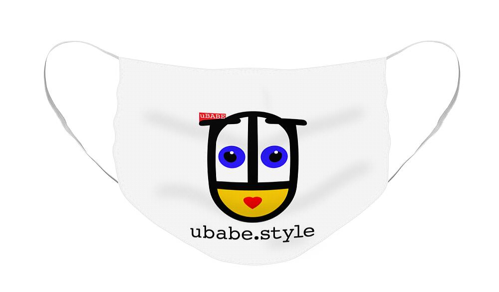 Ubabe.style Face Face Mask featuring the digital art Ubabe De Stijl by Ubabe Style