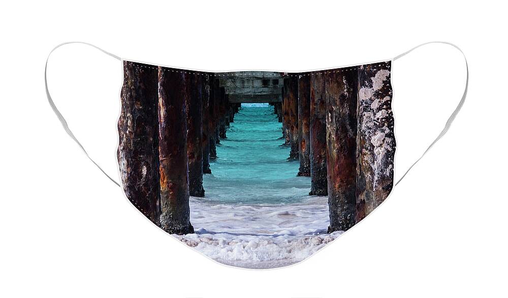 Pier Face Mask featuring the photograph Under the Pier by Stuart Manning