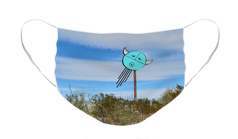 Talisman Face Mask featuring the photograph West Texas Talisman in the Sky  by Gia Marie Houck