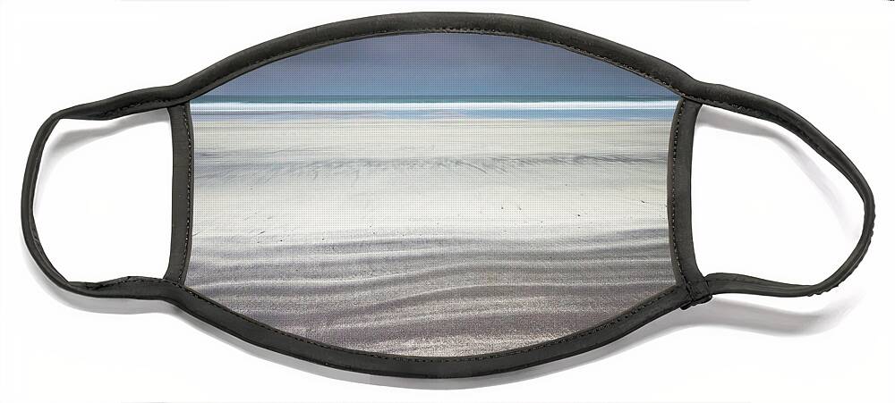 Isle Of Eigg Face Mask featuring the photograph White Lines by Anita Nicholson
