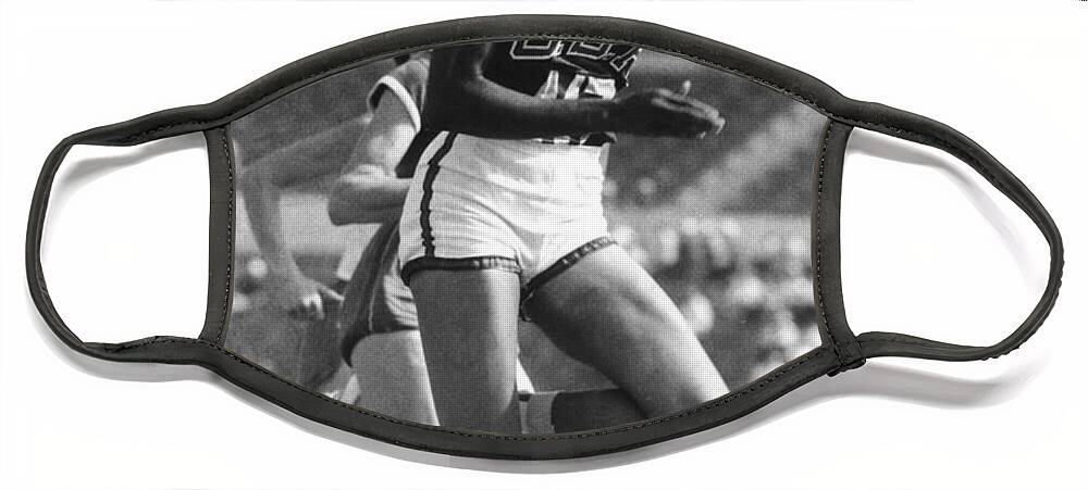1940 Face Mask featuring the photograph Wilma Rudolph, American Athlete by Science Source