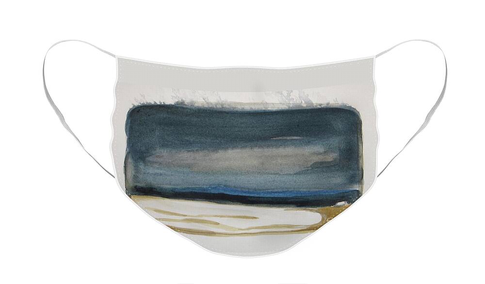 Winter Face Mask featuring the painting Winter Night by Vesna Antic