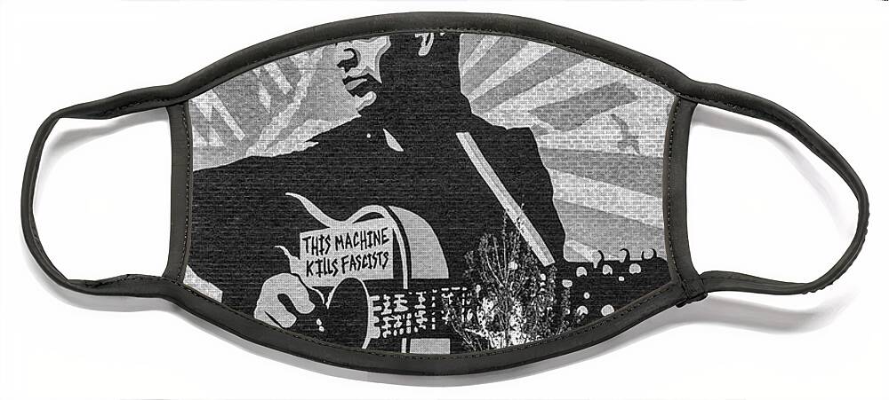 Oklahoma Face Mask featuring the photograph Woody Guthrie Center by Bert Peake