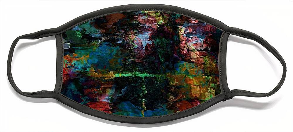 Fine Art Face Mask featuring the digital art 0221 Abstract1 by David Lane