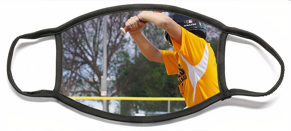 Sports Face Mask featuring the photograph Batter Up by C Winslow Shafer