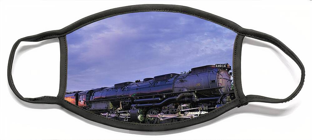 Big Boy #4014 Steam Locomotive Face Mask featuring the photograph Big Boy #4014 Steam Locomotive by Robert Bellomy