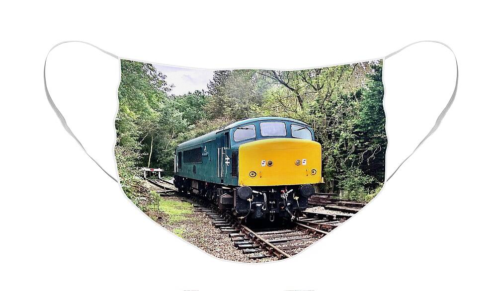 British Rail Face Mask featuring the photograph BR Class 45 Diesel Locomotive #2 by Gordon James