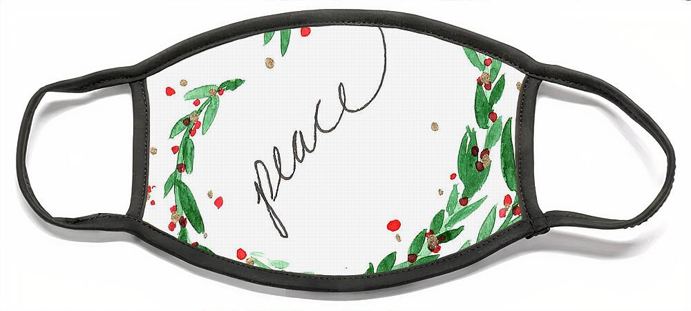  Face Mask featuring the painting Christmas Card 14 #1 by Katrina Nixon