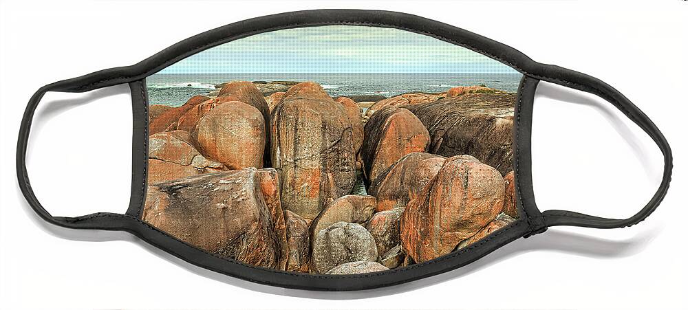 Rocks Face Mask featuring the photograph Elephant Rocks, Denmark, Western Australia #1 by Elaine Teague