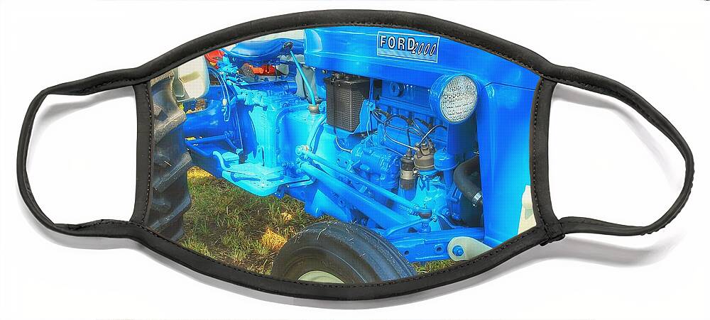 Farming Face Mask featuring the photograph Ford 2000 #1 by Mike Eingle