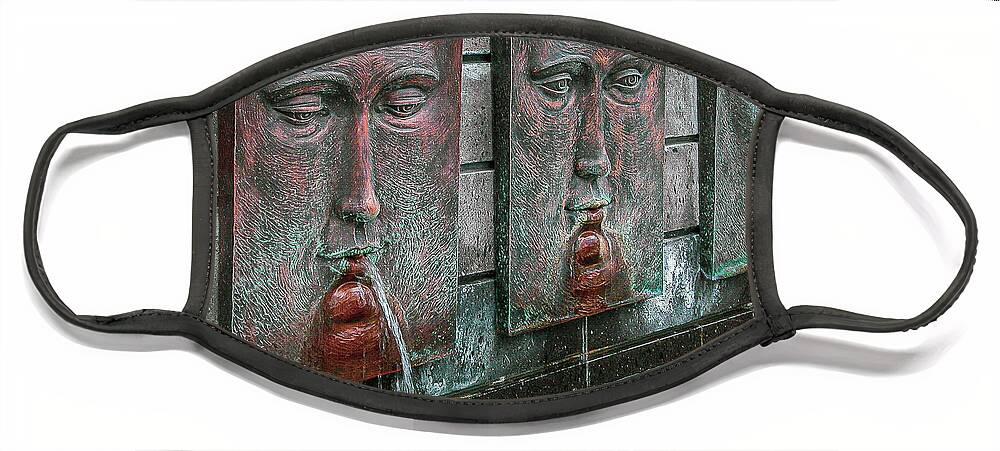 Fountains Face Mask featuring the photograph Fountains - Mexico by Frank Mari