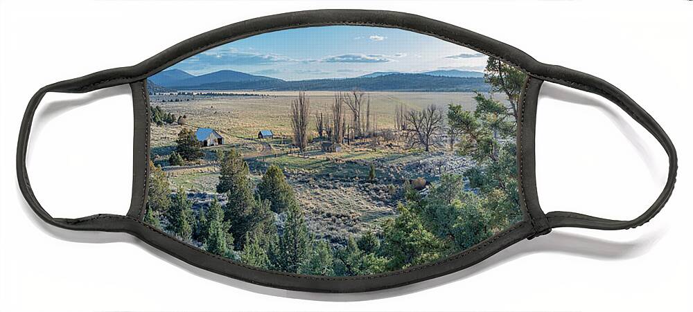 Lassen Face Mask featuring the photograph Homestead by Randy Robbins