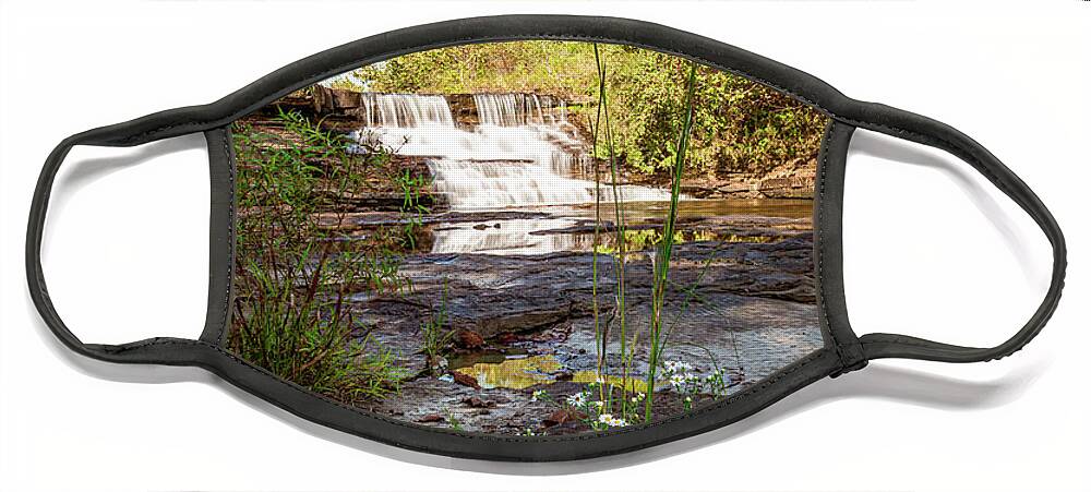 Landscape Face Mask featuring the photograph Kinkaid Spillway #1 by Grant Twiss