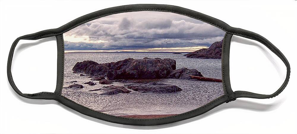 Marquette Face Mask featuring the photograph Lake Superior Islands by Phil Perkins