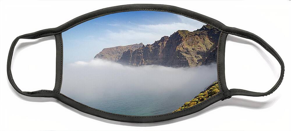 Fog Face Mask featuring the photograph Los Gigantes by Gavin Lewis