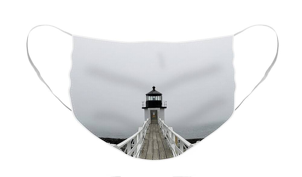 Maine Lighthouse Face Mask featuring the photograph Marshall Point Lighthouse #1 by Mary Capriole