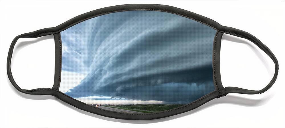 Mesocyclone Face Mask featuring the photograph Mesocyclone by Wesley Aston
