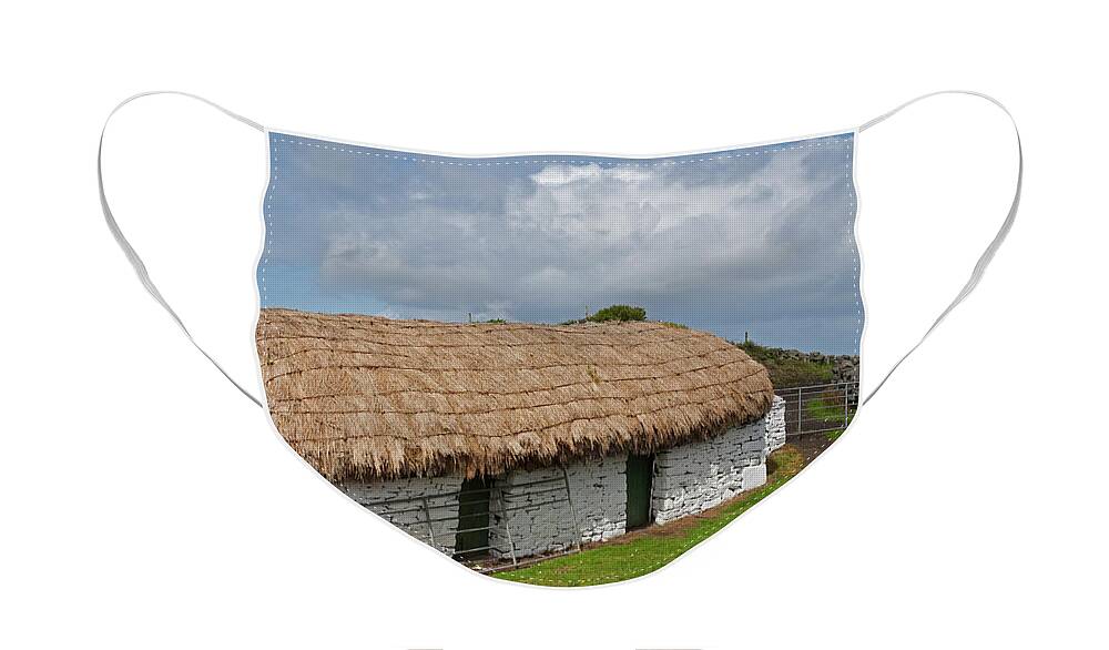 Ireland Face Mask featuring the photograph Old Barn #1 by Cindy Murphy