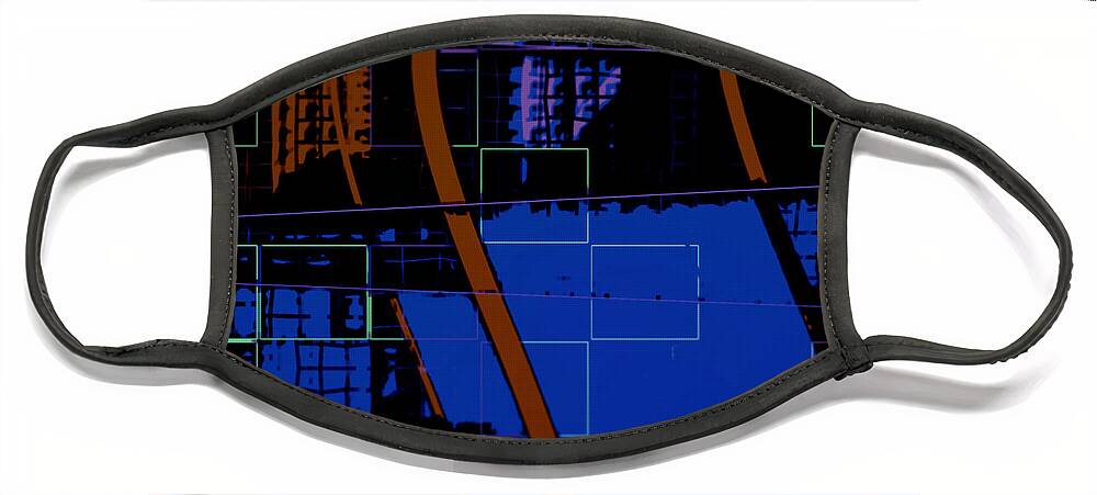 Abstract Face Mask featuring the digital art Pattern 30 #1 by Marko Sabotin