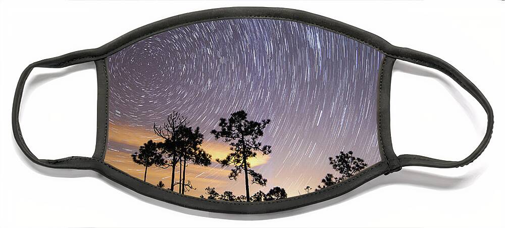 St Jamesstartreails Face Mask featuring the photograph Pepperbush Stars by Nick Noble