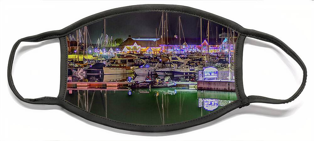 Harbour Face Mask featuring the photograph Sovereign Harbour #1 by Gareth Parkes