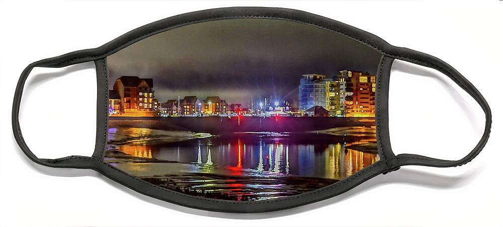 Harbour Face Mask featuring the photograph Sovereign Harbour Reach #1 by Gareth Parkes