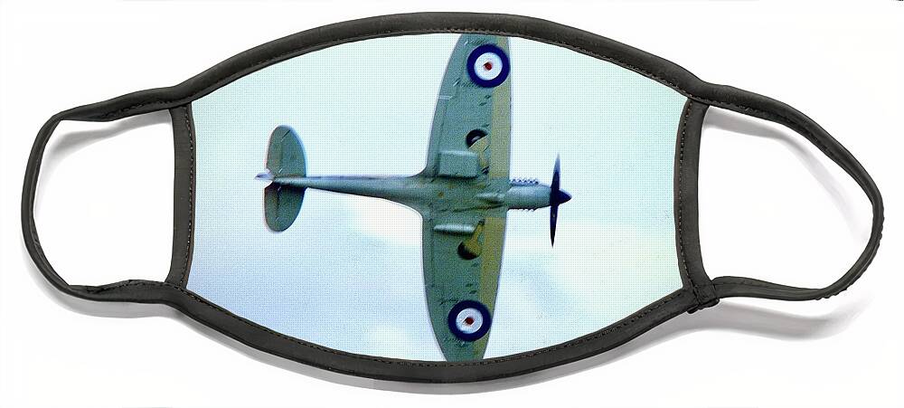 Spitfire Face Mask featuring the photograph Spitfire EB-Z by Gordon James