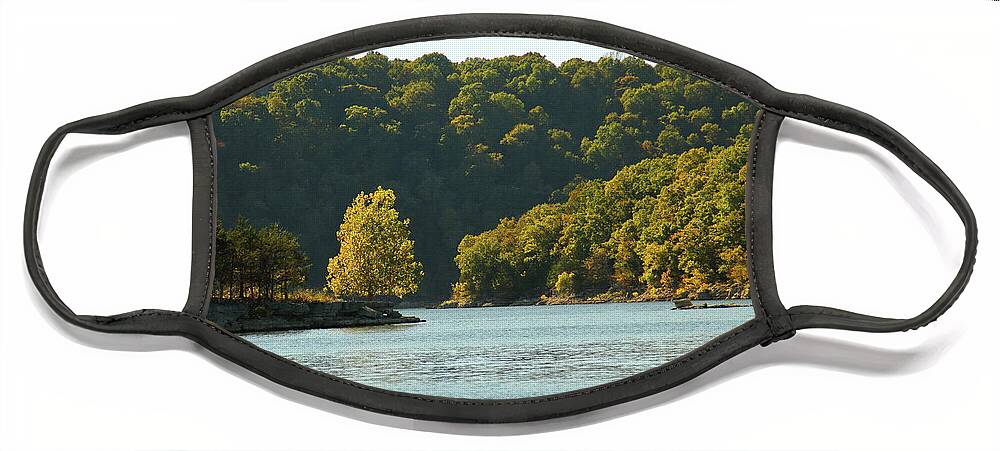Table Rock Lake Face Mask featuring the photograph Table Rock Lake #1 by Lens Art Photography By Larry Trager