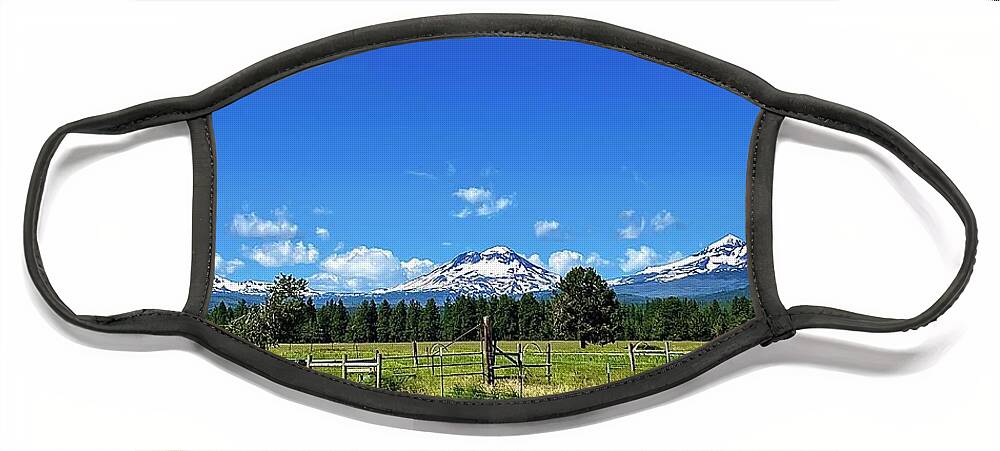 Three Sisters Face Mask featuring the photograph Three Sisters #1 by Brian Eberly