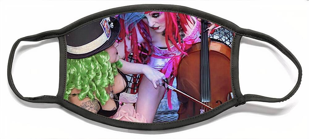  Beautiful Face Mask featuring the digital art Twisted Carnival 8 #1 by Recreating Creation