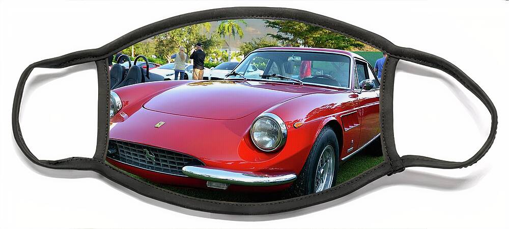 Italian Face Mask featuring the photograph 1967 Ferrari 330 G T by Don Columbus