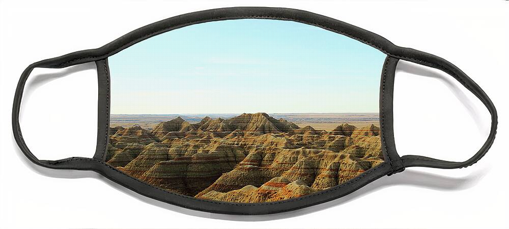 Badlands National Park Face Mask featuring the photograph Badlands National Park #1 by Lens Art Photography By Larry Trager