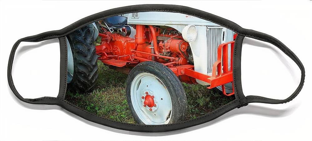 Ford Tractor Face Mask featuring the photograph Ford Tractor by Mike Eingle