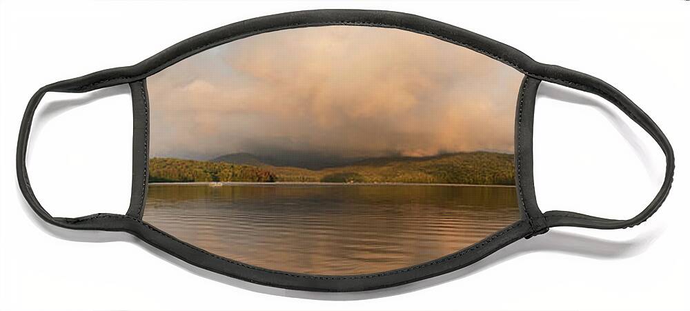Lake Face Mask featuring the photograph Storm Brewing #2 by Robert Dann