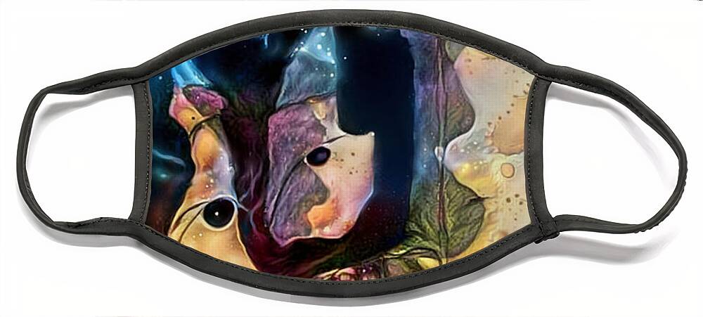 Contemporary Art Face Mask featuring the digital art 22 by Jeremiah Ray