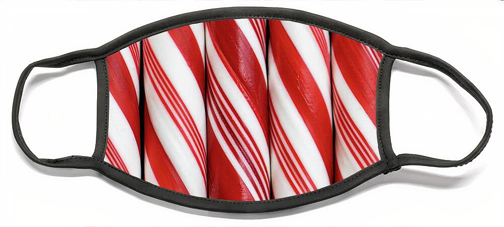 Candy Face Mask featuring the photograph Candy Canes #3 by Vivian Krug Cotton