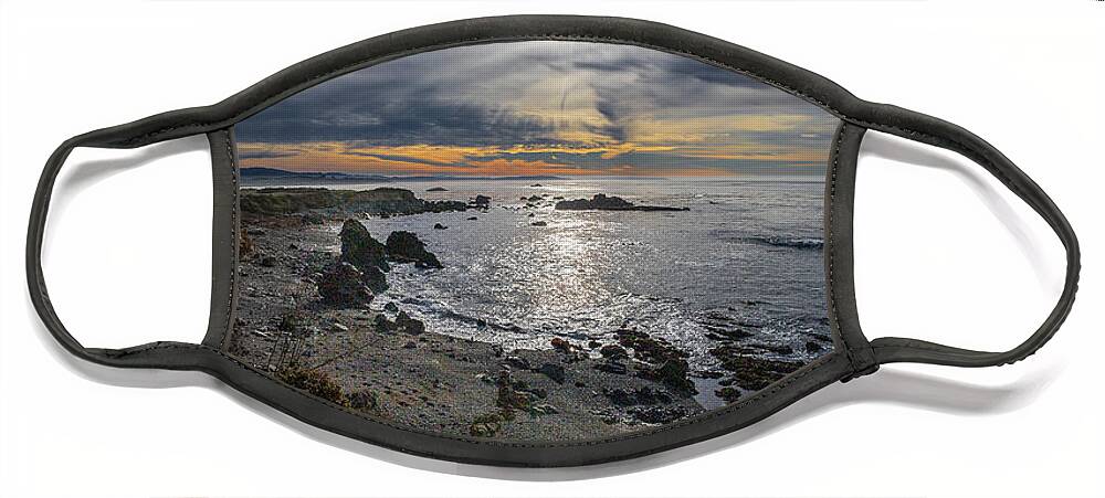  Face Mask featuring the photograph San Simeon #3 by Lars Mikkelsen
