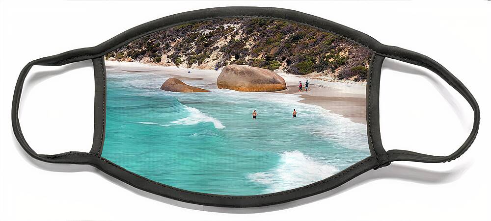 Albany Face Mask featuring the photograph Two People's Bay, Albany, Western Australia by Elaine Teague