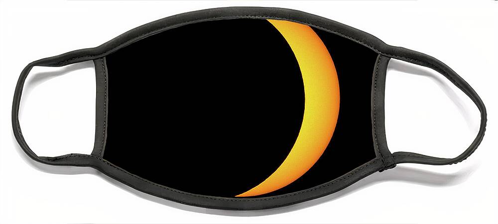 Solar Eclipse Face Mask featuring the photograph Partial Solar Eclipse by David Beechum