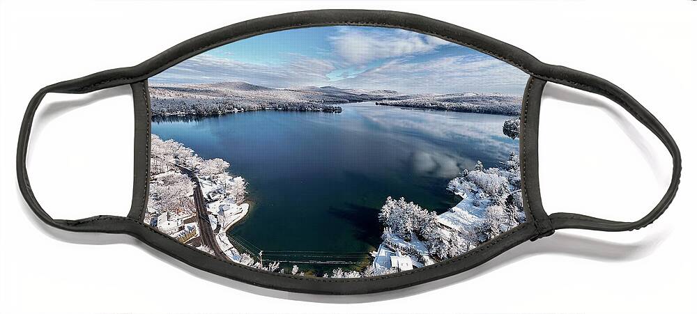  Face Mask featuring the photograph Merrymeeting Lake #6 by John Gisis