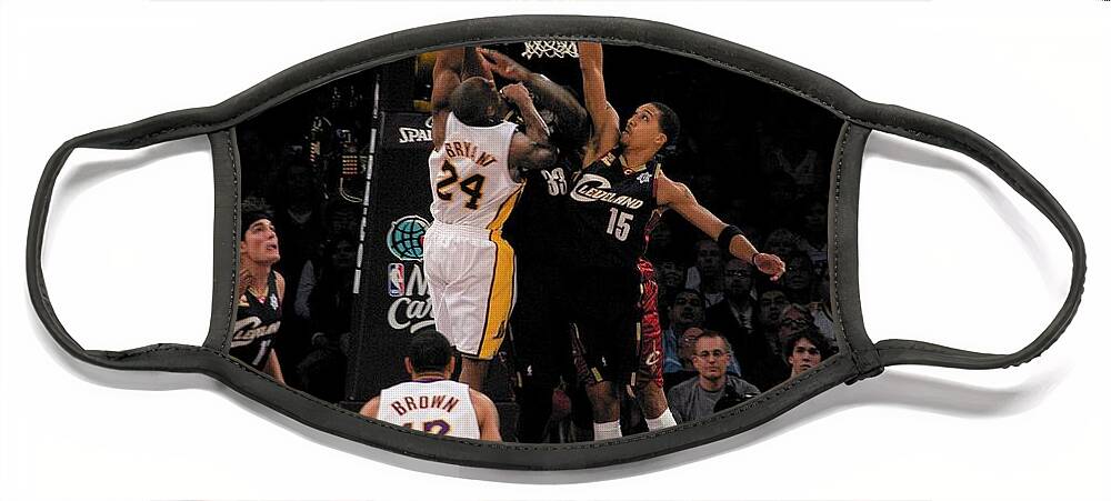 Kobe Face Mask featuring the photograph Kobe #7 by Marc Bittan