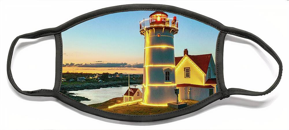  Face Mask featuring the photograph Nubble #7 by John Gisis
