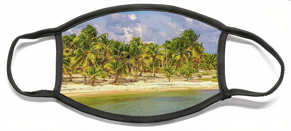 Costa Maya Mexico Face Mask featuring the photograph Costa Maya Mexico #8 by Paul James Bannerman
