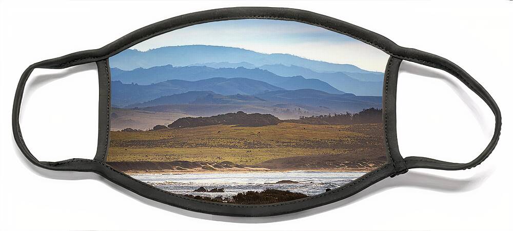  Face Mask featuring the photograph San Simeon #8 by Lars Mikkelsen