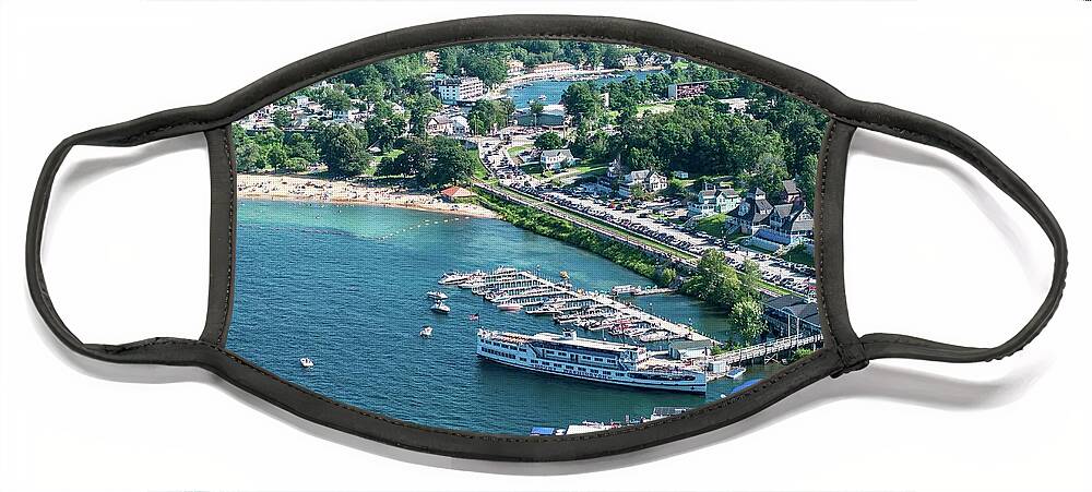  Face Mask featuring the photograph Weirs Beach #8 by John Gisis