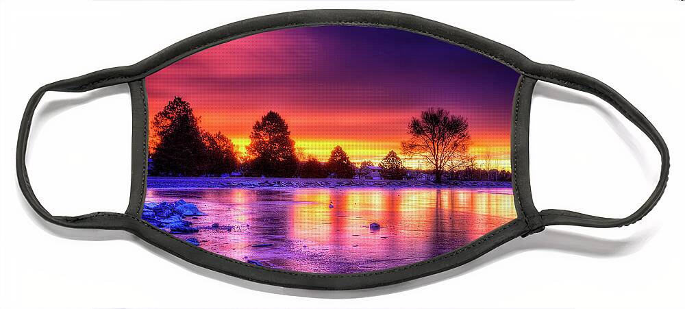 Nature Face Mask featuring the photograph A Blessed December First by Steve Sullivan