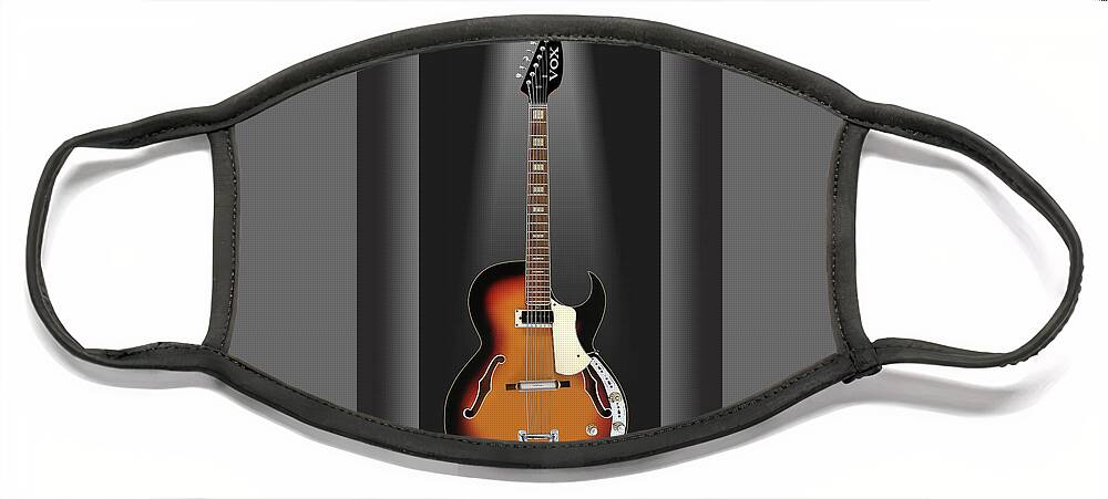 Electric Guitar Face Mask featuring the photograph A Classic Guitar in a Box 12 by Mike McGlothlen