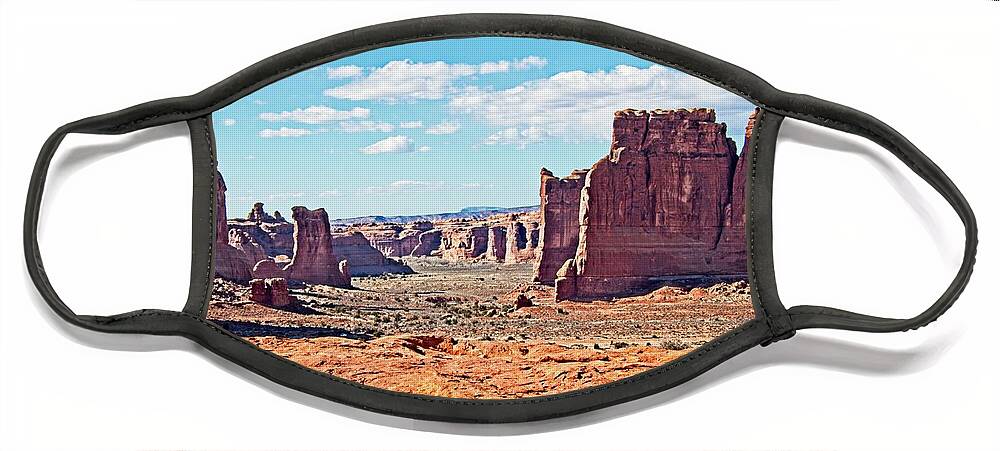 Arches Face Mask featuring the photograph A KodaChrome Moment by Loren Gilbert